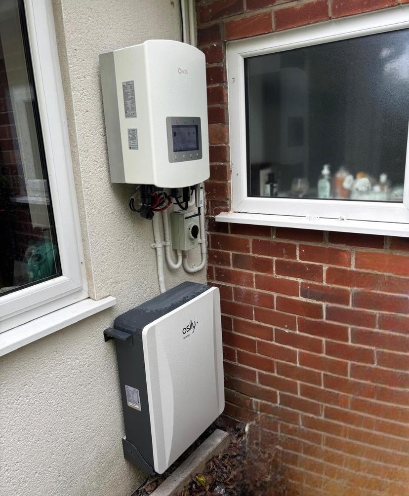 Domestic light fitting installation by a qualified electrician